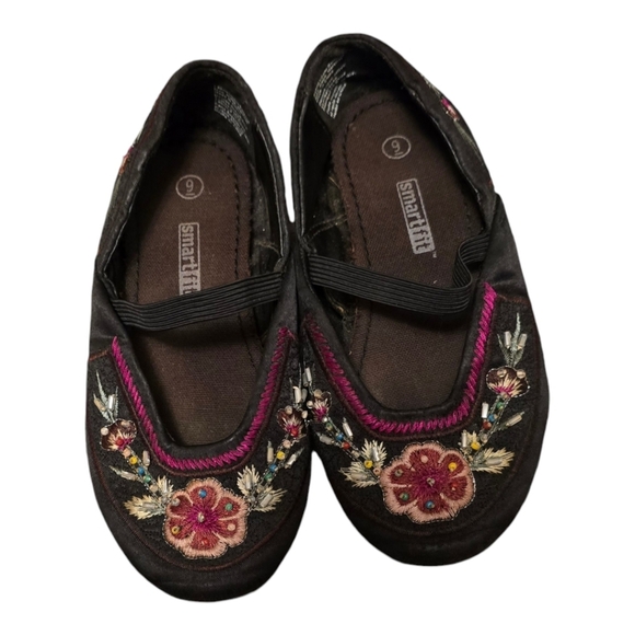 Smart Fit Other - Toddler Girls Embroidered Mary Janes